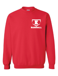 EHS Baseball Red Crewneck Sweatshirt