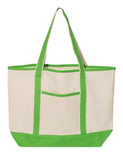 Deluxe Oversized Monogrammed Boat Tote