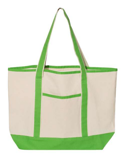 Deluxe Oversized Monogrammed Boat Tote