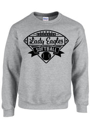 EHS Softball Lady Eagles Sweatshirt - Gray