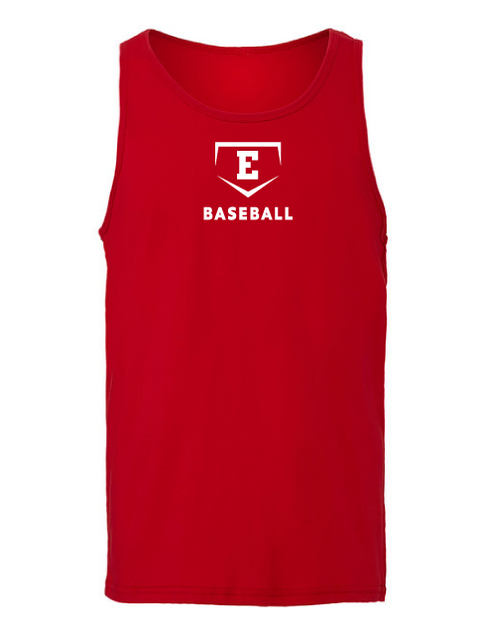 EHS Baseball Unisex Cotton Tank - Red