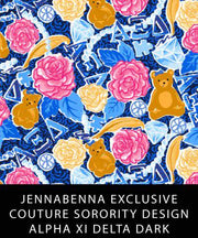 Alpha Xi Delta Fabric JennaBenna Exclusive Quilt Squares - JennaBenna