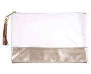 Metallic Makeup Pouch with matching Tassel