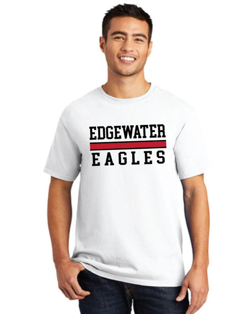 2023 - Edgewater White Tee - Edgewater Eagles Bar Design - JennaBenna
