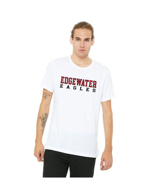 2023 - Edgewater White Tee - Edgewater Eagles Simple Design - JennaBenna