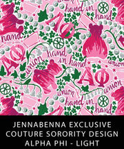 Alpha Phi Fabric JennaBenna Exclusive Quilt Squares - JennaBenna