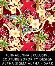 Alpha Sigma Alpha Fabric JennaBenna Exclusive Quilt Squares - JennaBenna