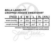 Bella Ladies Fit Cropped Hoodie Sweatshirt - JennaBenna