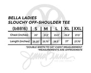 Bella Ladies Slouchy Off Shoulder Tee - JennaBenna