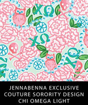 Chi Omega Fabric JennaBenna Exclusive Quilt Squares - JennaBenna