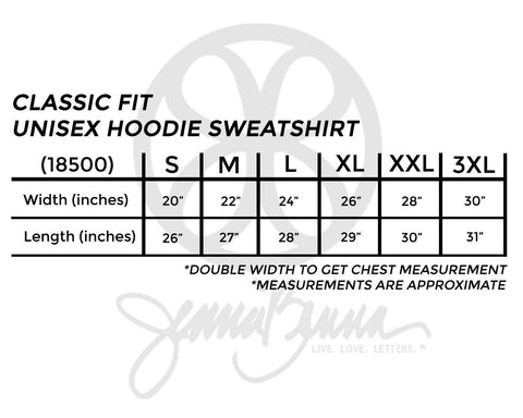 Classic Fit Unisex Hoodie Sweatshirt - JennaBenna