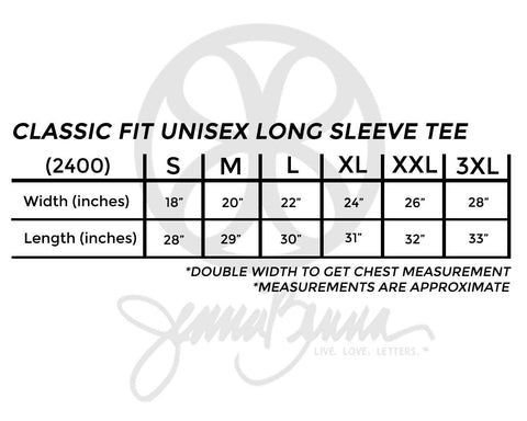 Classic Fit Unisex Long Sleeve Tee - JennaBenna