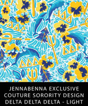 Delta Delta Delta Fabric JennaBenna Exclusive Quilt Squares - JennaBenna