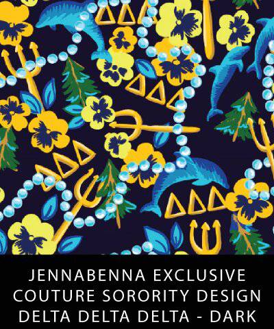 Delta Delta Delta Fabric JennaBenna Exclusive Quilt Squares - JennaBenna