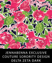 Delta Zeta Fabric JennaBenna Exclusive Quilt Squares - JennaBenna