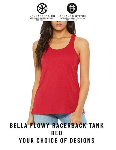 EHS - Red Bella Flowy Tank - JennaBenna