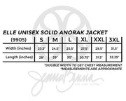 Embroidered Elle Solid Color Anorak Jacket - JennaBenna
