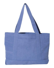 Embroidered Garment Dyed Sorority Boat Tote Bag - JennaBenna