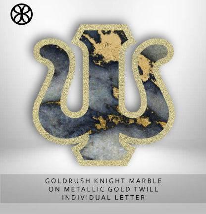 Exclusive Goldrush Knight on Metallic Gold Twill - JennaBenna