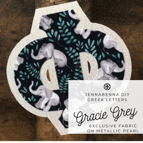 Exclusive Gracie Grey on Metallic Pearl Twill - JennaBenna