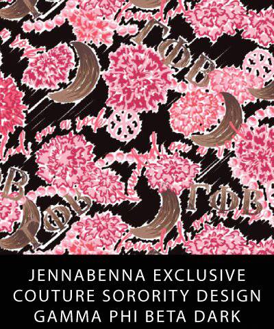 Gamma Phi Beta Fabric JennaBenna Exclusive Quilt Squares - JennaBenna
