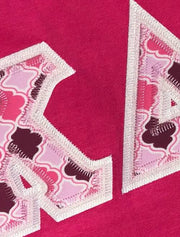 Kappa Delta Chi Fabric Letter Perfect Combo Tee - JennaBenna