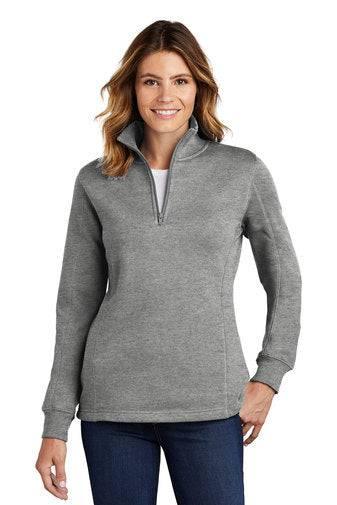 Ladies Fitted Quarter Zip Sweatshirt - JennaBenna