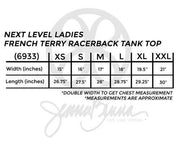 Next Level Ladies French Terry Racerback Tank Top - JennaBenna