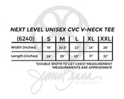 Next Level Unisex CVC V-Neck Tee - JennaBenna