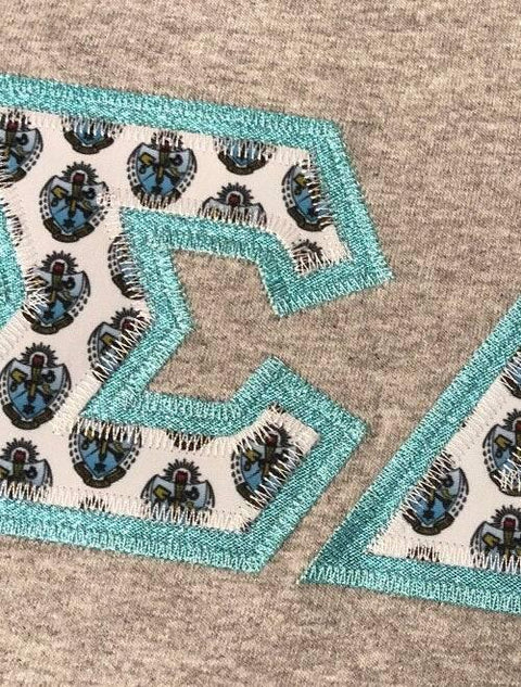 Sigma Delta Tau Exclusive Crest Fabric Tee - JennaBenna