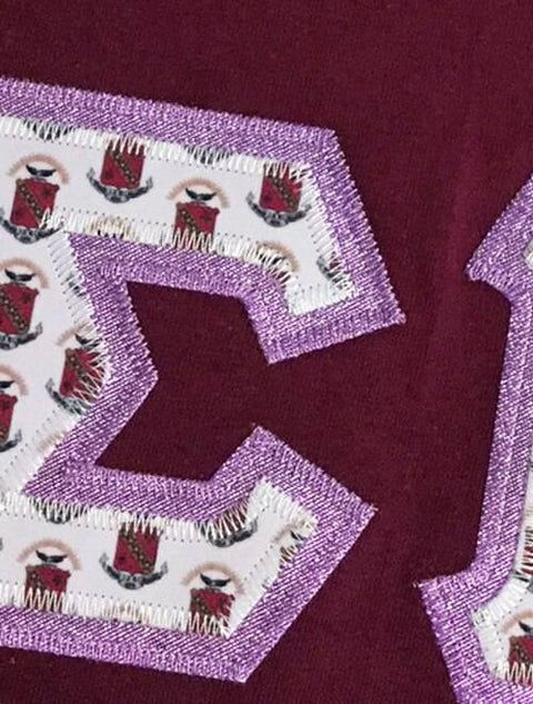 Sigma Kappa Exclusive Crest Fabric Perfect Tee - JennaBenna