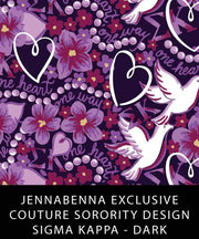 Sigma Kappa Fabric JennaBenna Exclusive Quilt Squares - JennaBenna