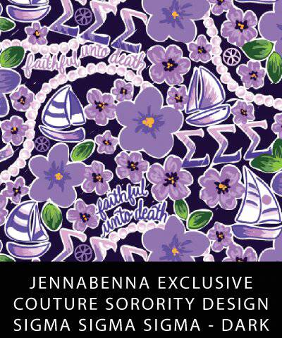 Sigma Sigma Sigma Fabric JennaBenna Exclusive Quilt Squares - JennaBenna