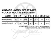Vintage Unisex Sport Lace Hockey Hoodie Sweatshirt - JennaBenna